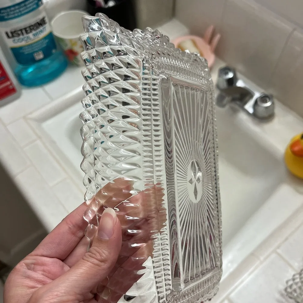 Elegant Clear Glass Trays
